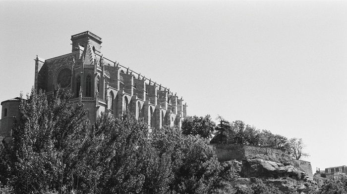 Church on hill with 16.9 aspect ratio