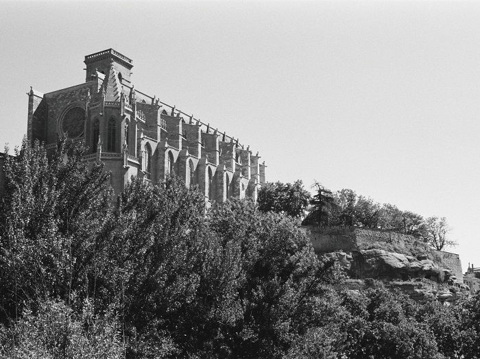 Image of church on hill with 4.3 aspect ratio